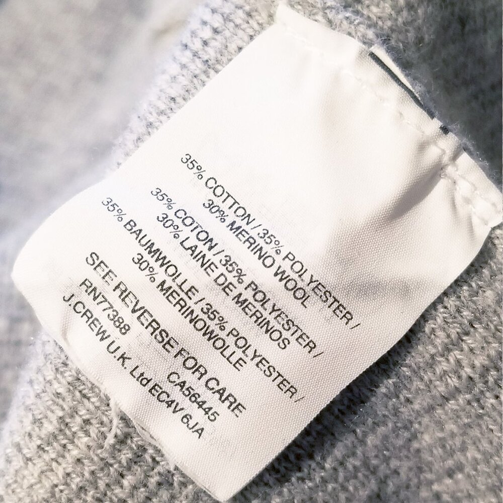 J.Crew Sophie Open Front Sweater Knit Blazer Jacket M Gray Grey Merino Wool $168 - Picture 13 of 16